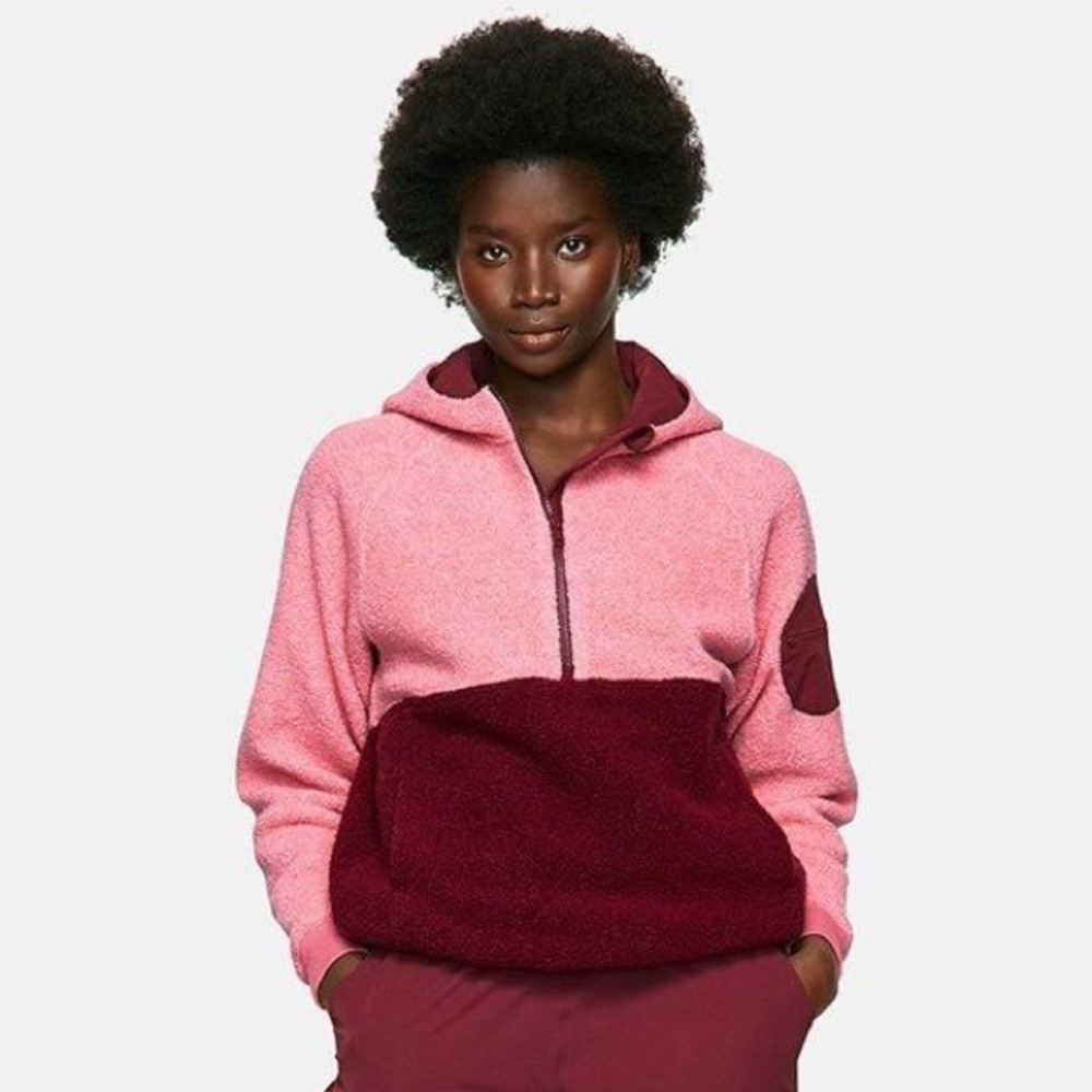 Outdoor Voices Megafleece Half-Zip Hoodie Jacket View 2